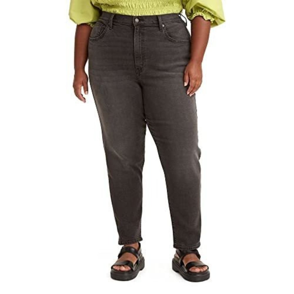 NEW Women's Levi's High-Waisted Mom Jeans Black Plus size 20W M